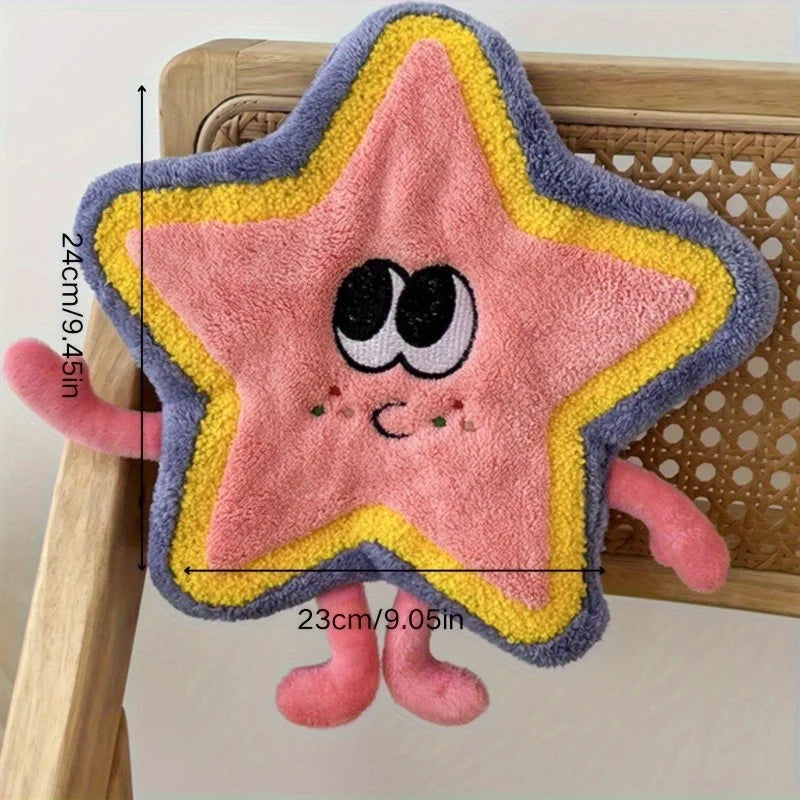 2-Pack Cartoon Washcloths | Cotton Hand Towels Kitchen & Bathroom Cotton Hand Towels QXL