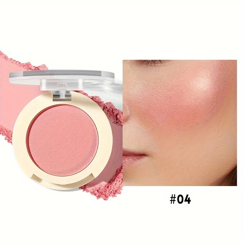 Pearlescent Blush Powder | Long-Lasting Waterproof Blusher Blush Powder QXL 04