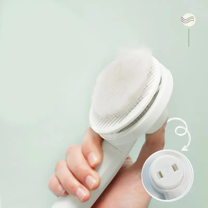 Self-Cleaning Pet Slicker Comb | One-Click Fur Removal for Cats & Dogs Pet Grooming Comb QXL