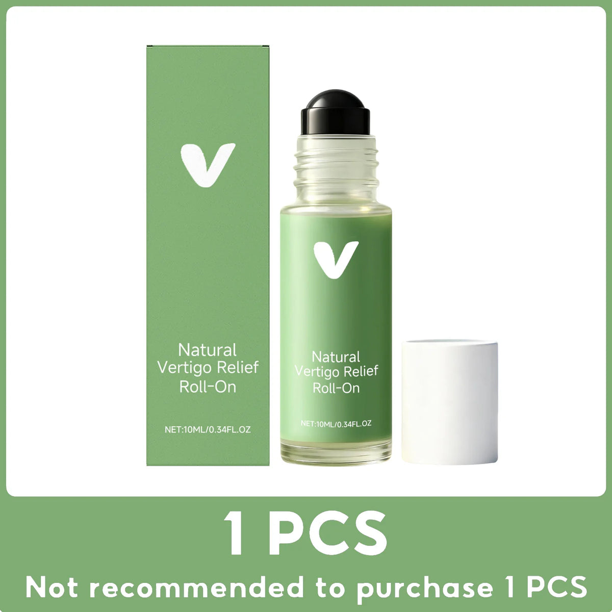 Cooling Roll-On Essential Oil | Temple Neck & Ear Massage Roll-On Massage Oil QXL 10ml