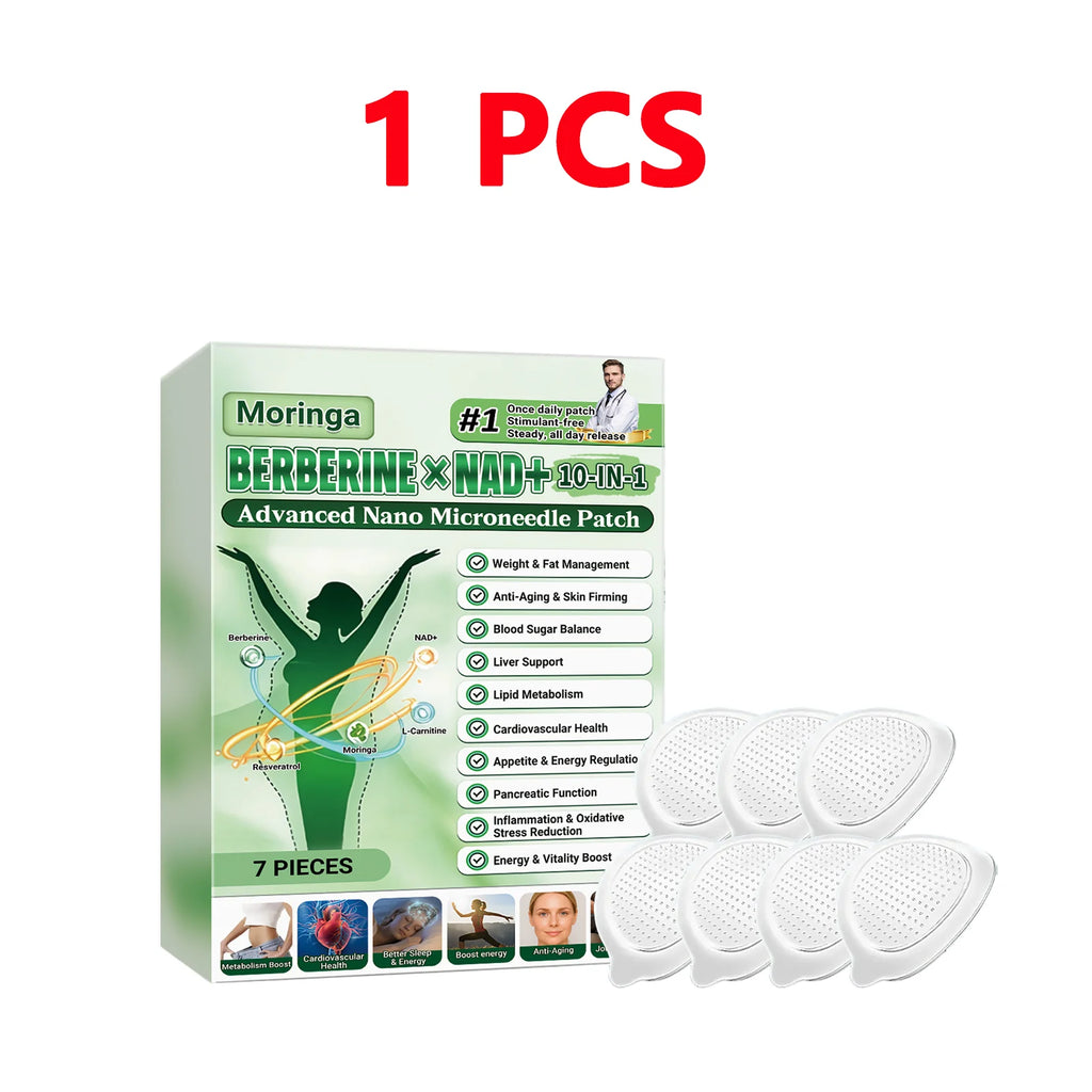 NAD+ Nano Microneedle Body Firming Patch | 10-in-1 Skin Care Body Firming Patch QXL 1pc