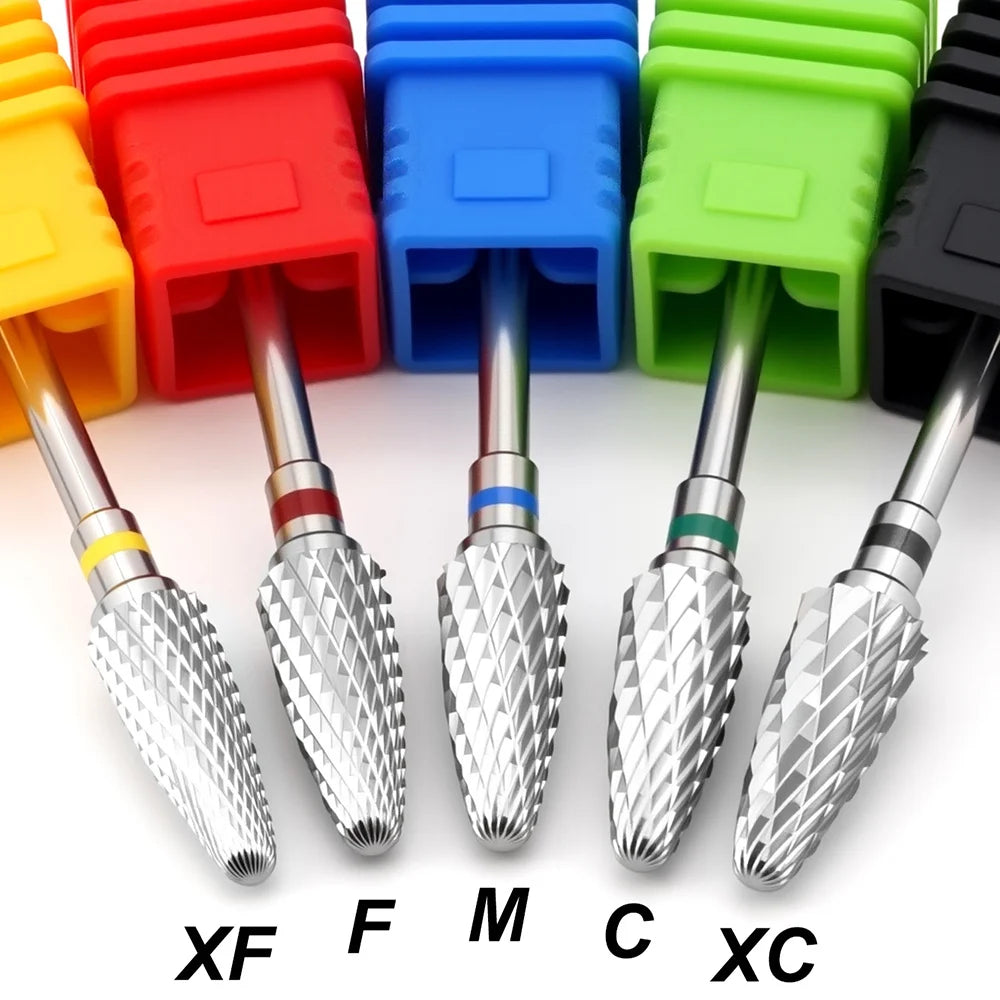 FUMOSIK Tungsten Carbide Nail Drill Bits – 1/2/4/5 Pcs Nail Drill Bits QXL
