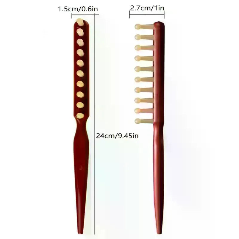 Wide Tooth Wood Comb – Long Handle for Curly Hair & Wigs Wide Tooth Hair Comb QXL
