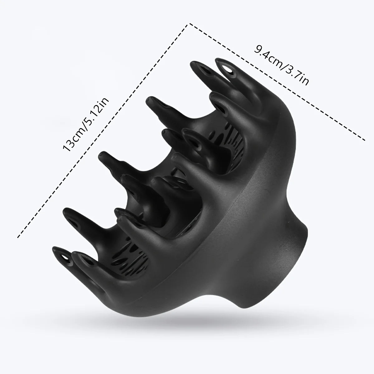 Universal Hair Dryer Diffuser Cover | Fits 4–4.6cm Nozzles Hair Dryer Diffuser QXL black