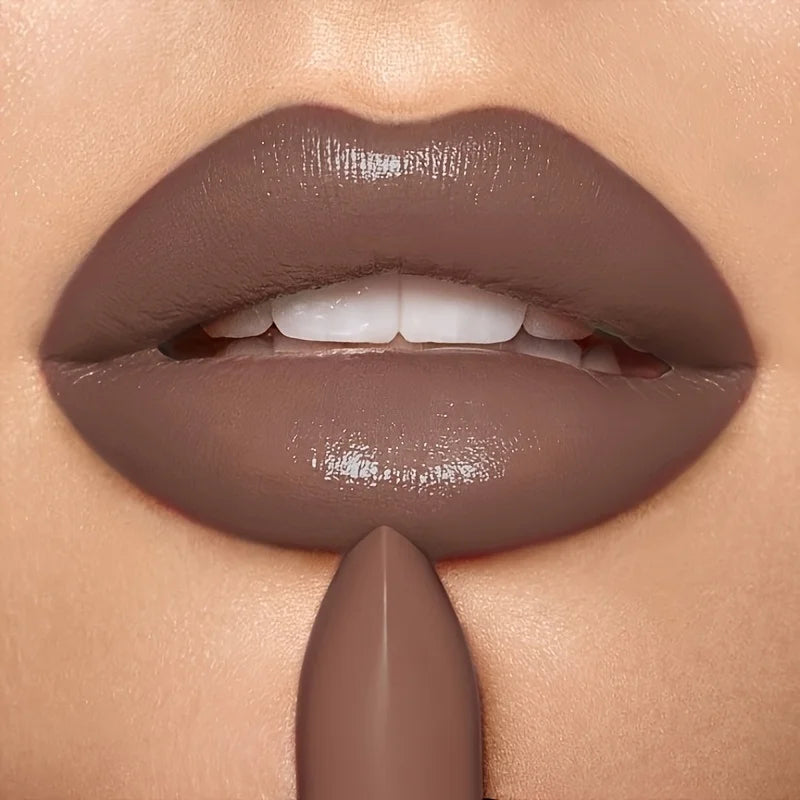 BEAUTY GLAZED Matte Dark Brown Lipstick | Long-Lasting Matte Lipstick QXL