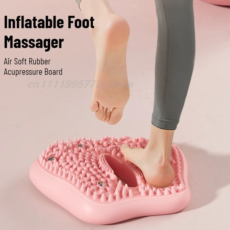 Inflatable Acupressure Foot Massage Mat | Anti-Slip Reflexology Acupressure Foot Mat QXL