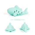 Silicone Fish Chew Toy & Treat Dispenser for Small Pets Pet Chew Toy QXL green
