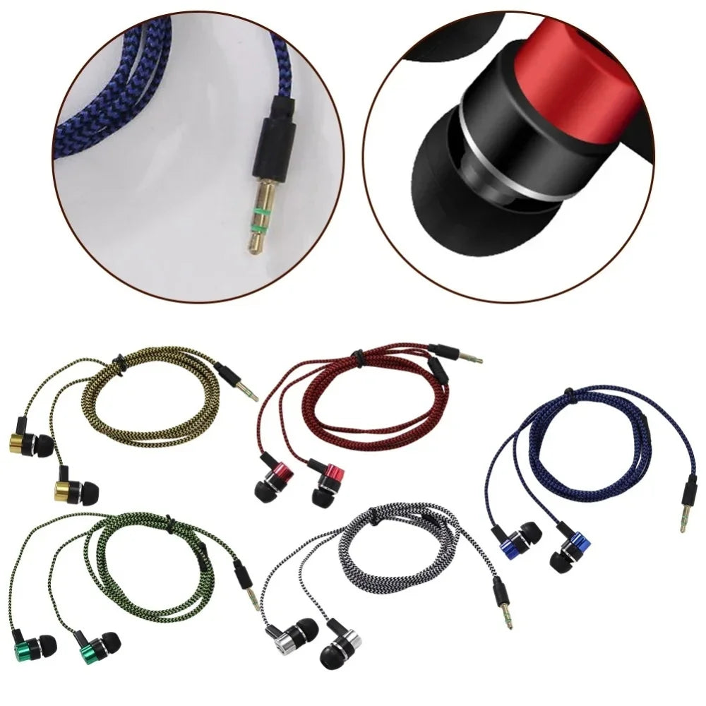 3.5mm Wired In-Ear Earbuds | Bass Stereo Noise Isolating Wired In-Ear Earbuds QXL