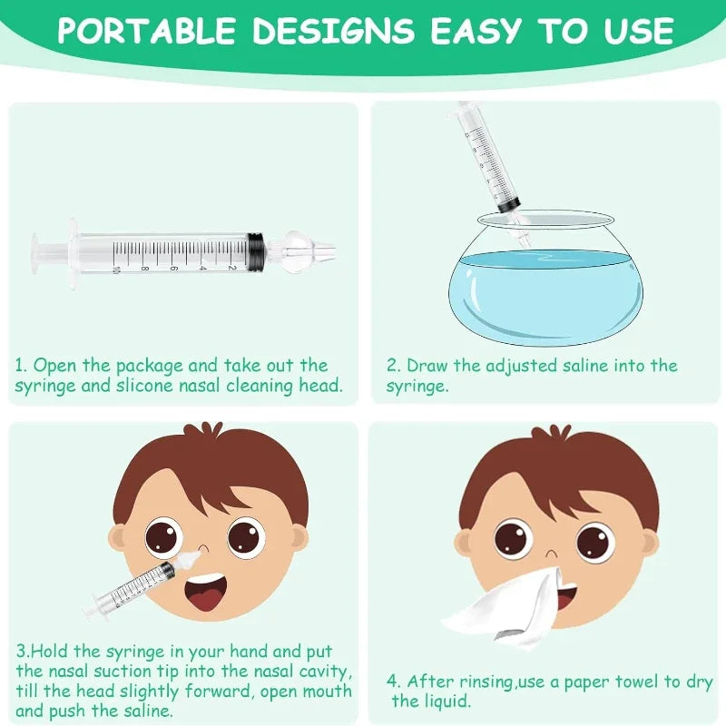 Baby Nasal Aspirator & Nose Cleaning Tweezers Set for Infants Baby Nasal Aspirator QXL