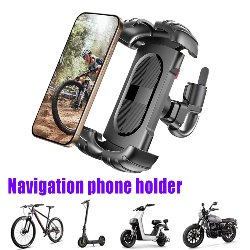 360° Bike & Motorcycle Phone Mount | Universal Handlebar Holder Handlebar Phone Mount QXL