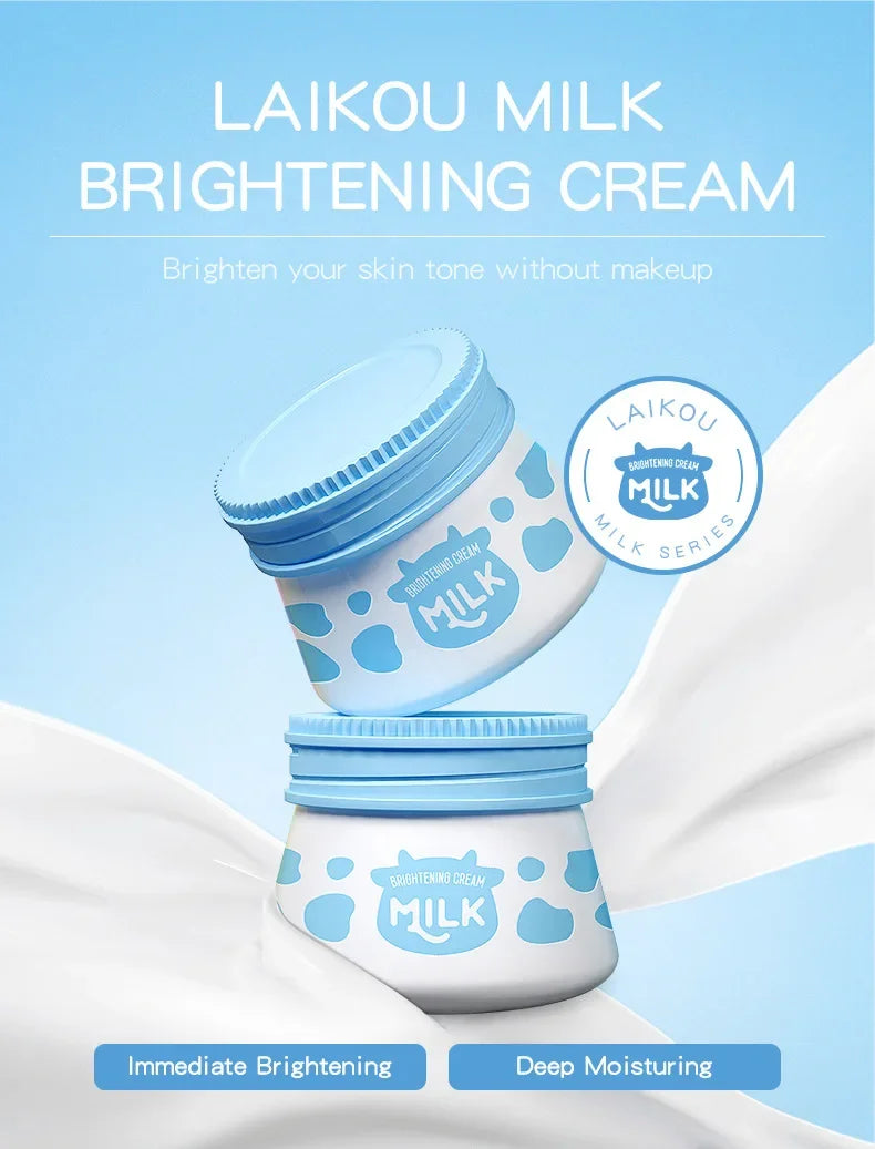 LAIKOU Milk Brightening Face Cream | Niacinamide & Pearl 55g Brightening Face Cream QXL