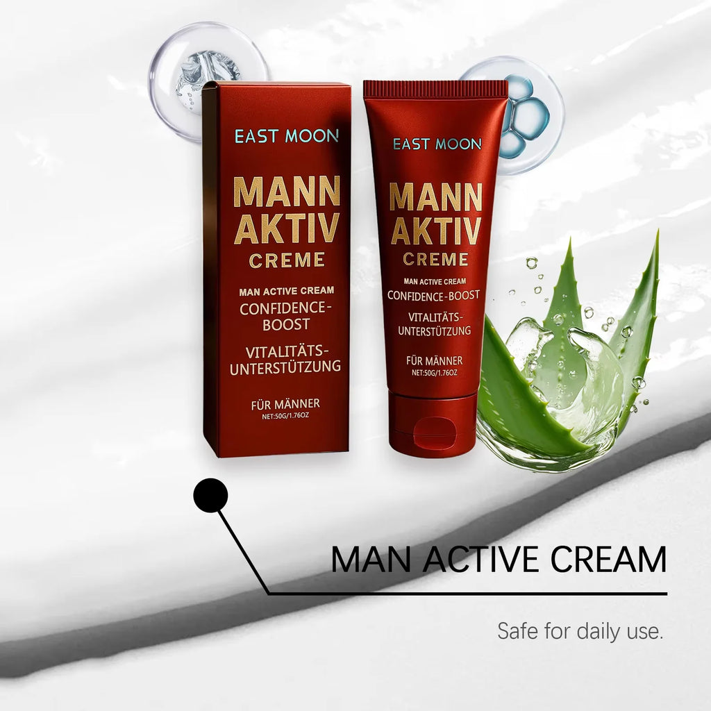 Mann Aktiv Creme 50g – Men's Daily Moisturizing Body Cream Men's Body Cream QXL