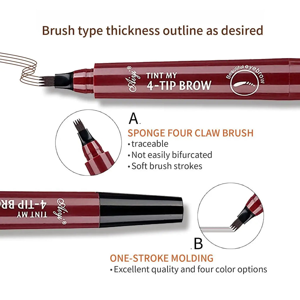 Waterproof Liquid Eyebrow Pencil – Long-Lasting, 5 Colors Liquid Eyebrow Pencil QXL