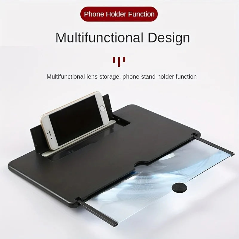 12"/10" Phone Screen Magnifier Stand | Anti-Blue Light Fresnel Phone Screen Magnifier QXL