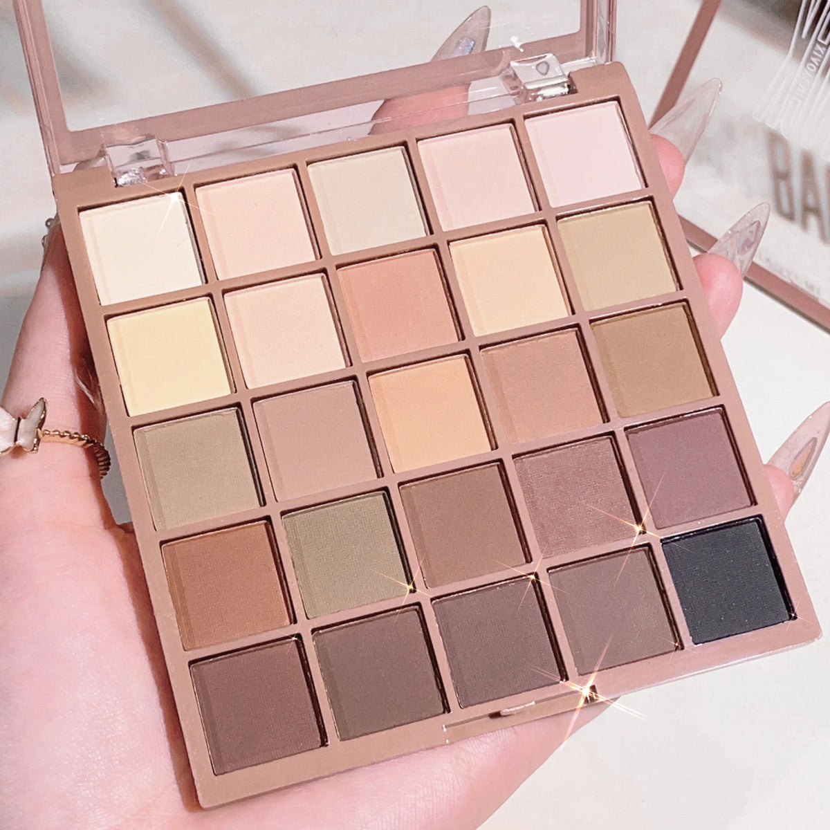 JUJU Dream 25-Color Eyeshadow Palette | Matte Nude & Shimmer Eyeshadow Palette QXL