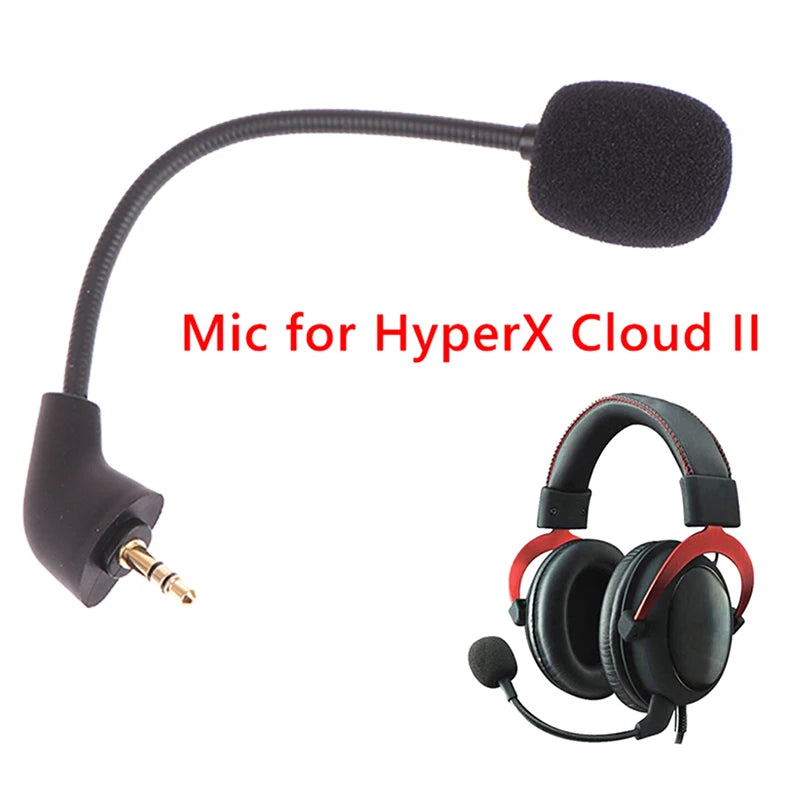 3.5mm Replacement Boom Mic for HyperX Cloud 2 & Cloud Silver Gaming Headset Mic QXL