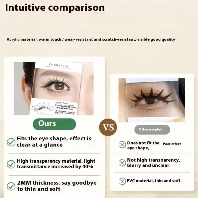 False Lash Trial Card | Lash Style Try-On Display Board Lash Display Card QXL