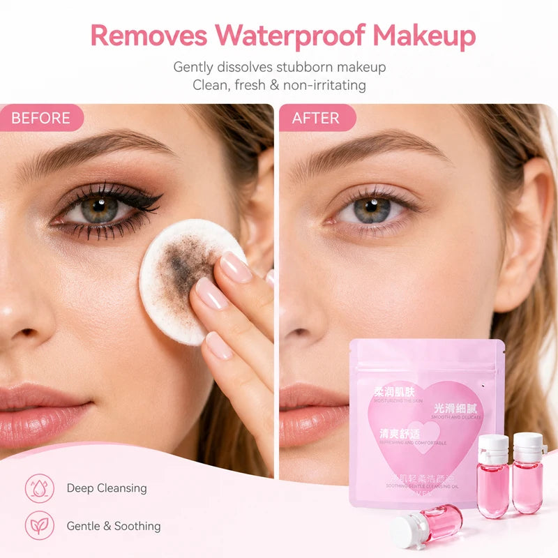 40-Pack Cleansing Oil Capsules | Waterproof Makeup Remover Makeup Remover Capsules QXL