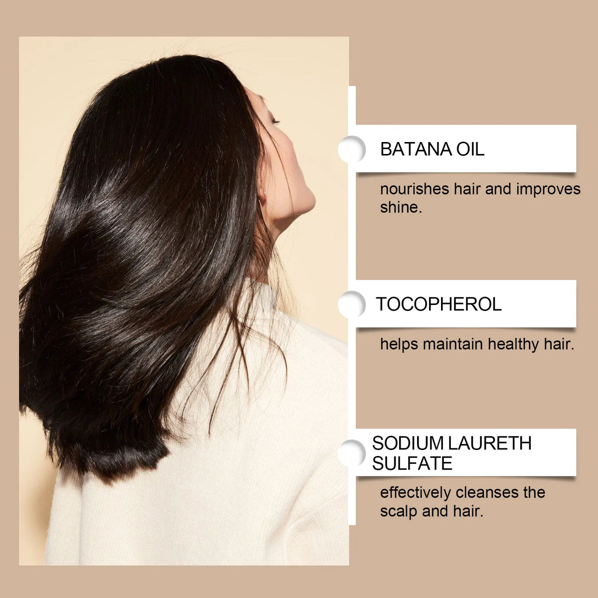 HOEGOA Batana Oil Shampoo | Deep Cleanse & Volumize 100ml Nourishing Shampoo QXL