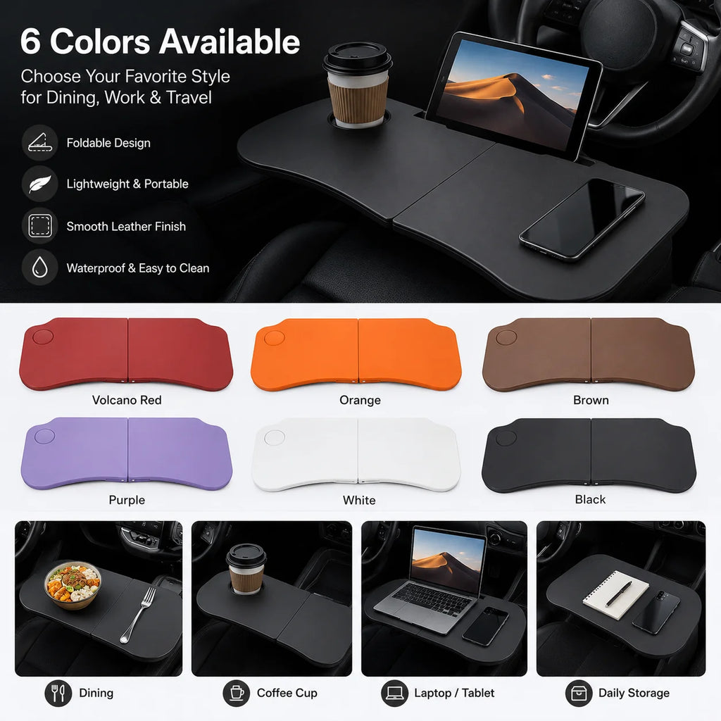 Foldable Car Tray Table | Dining & Laptop Desk for Tesla Car Tray Table QXL