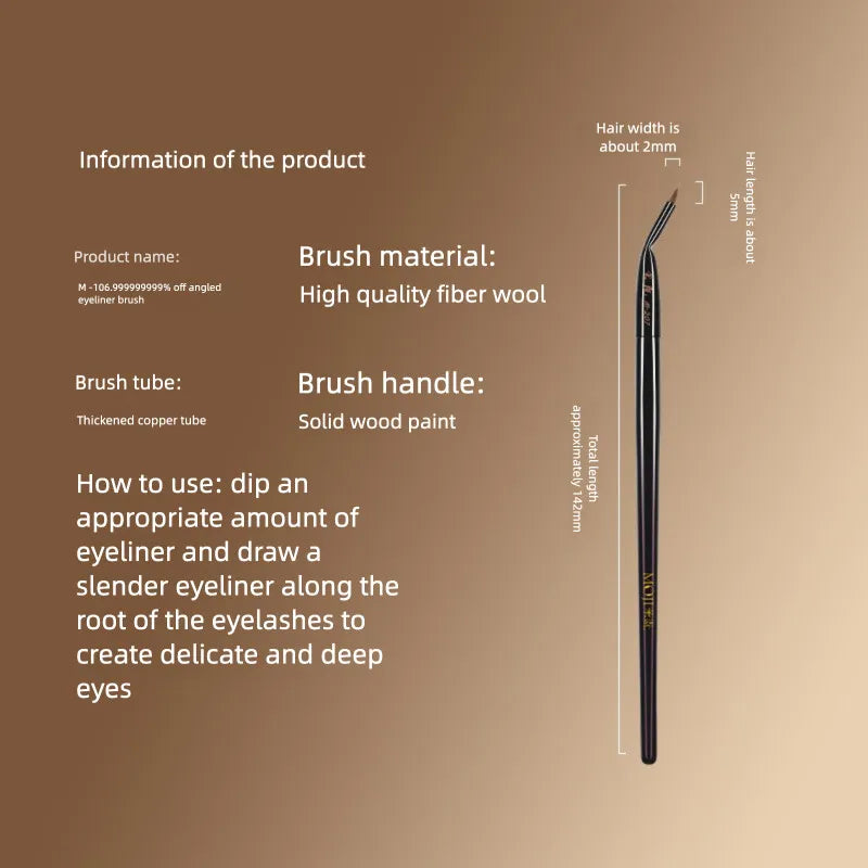 Moji M207 Folding Corner Eyeliner & Concealer Brush Eyeliner Makeup Brush QXL M207 Eyeliner brush
