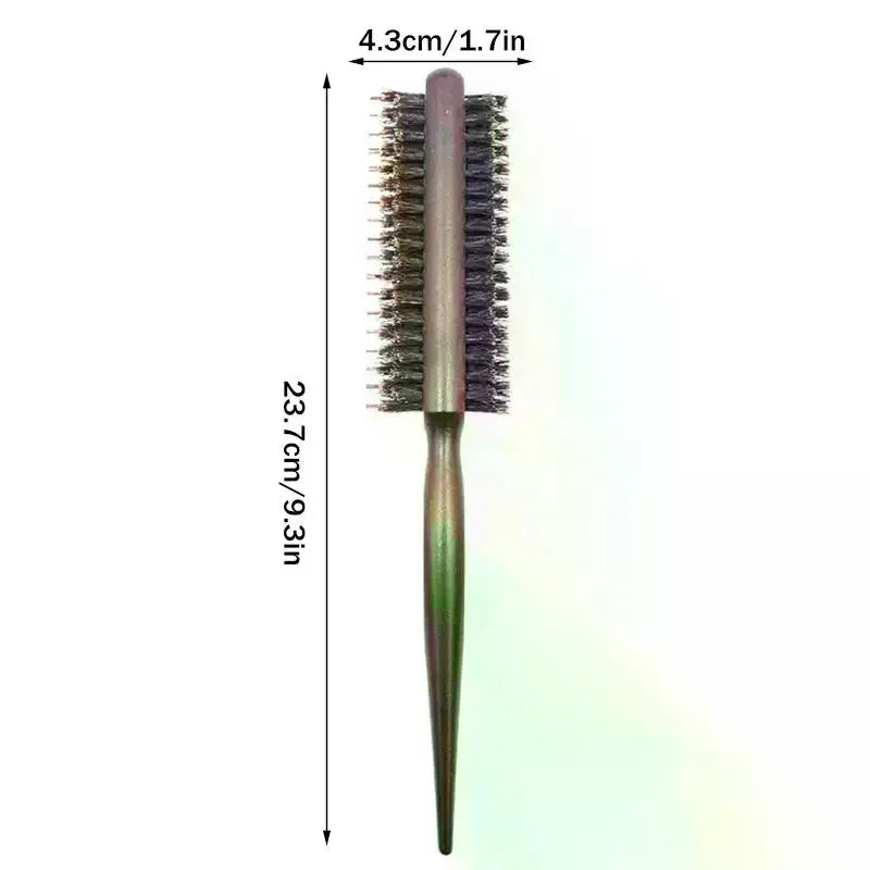 Double-Sided Boar Bristle Comb | Wood Handle for Wigs & Hair Boar Bristle Comb QXL
