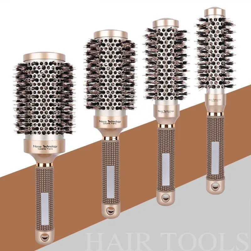 4-Pc Aluminum Airbag Roller Comb Set | Curly Bob Volume Hair Airbag Roller Comb QXL