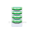 3-Layer Safety Razor + 3 Stainless Steel Replacement Blades Safety Razor Set QXL 4pc blades