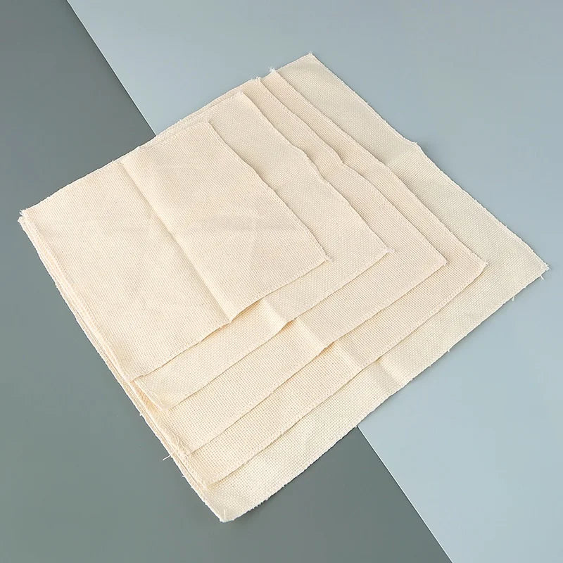 Linen Embroidery Cloth | Cross Stitch Fabric 20/28/35cm DIY Embroidery Fabric QXL