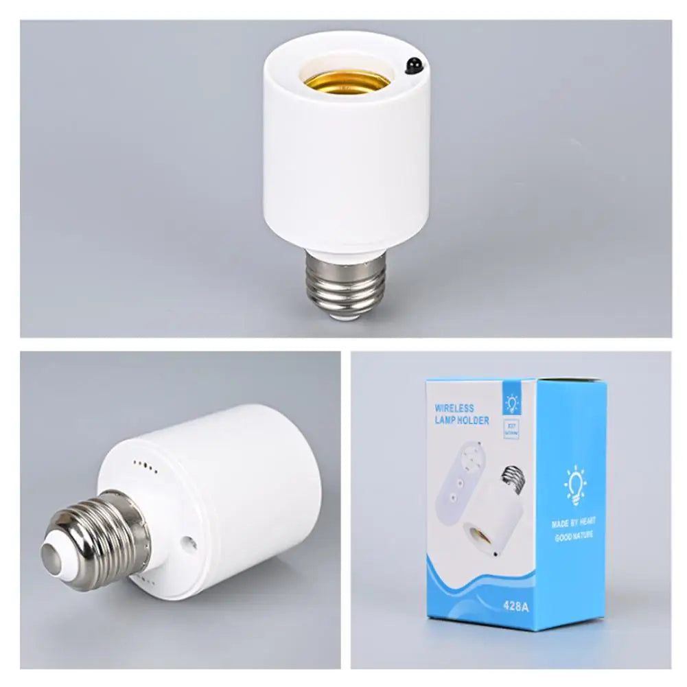 E27 Wireless Remote Control Lamp Holder | Timer & AC180-240V Remote Lamp Holder QXL