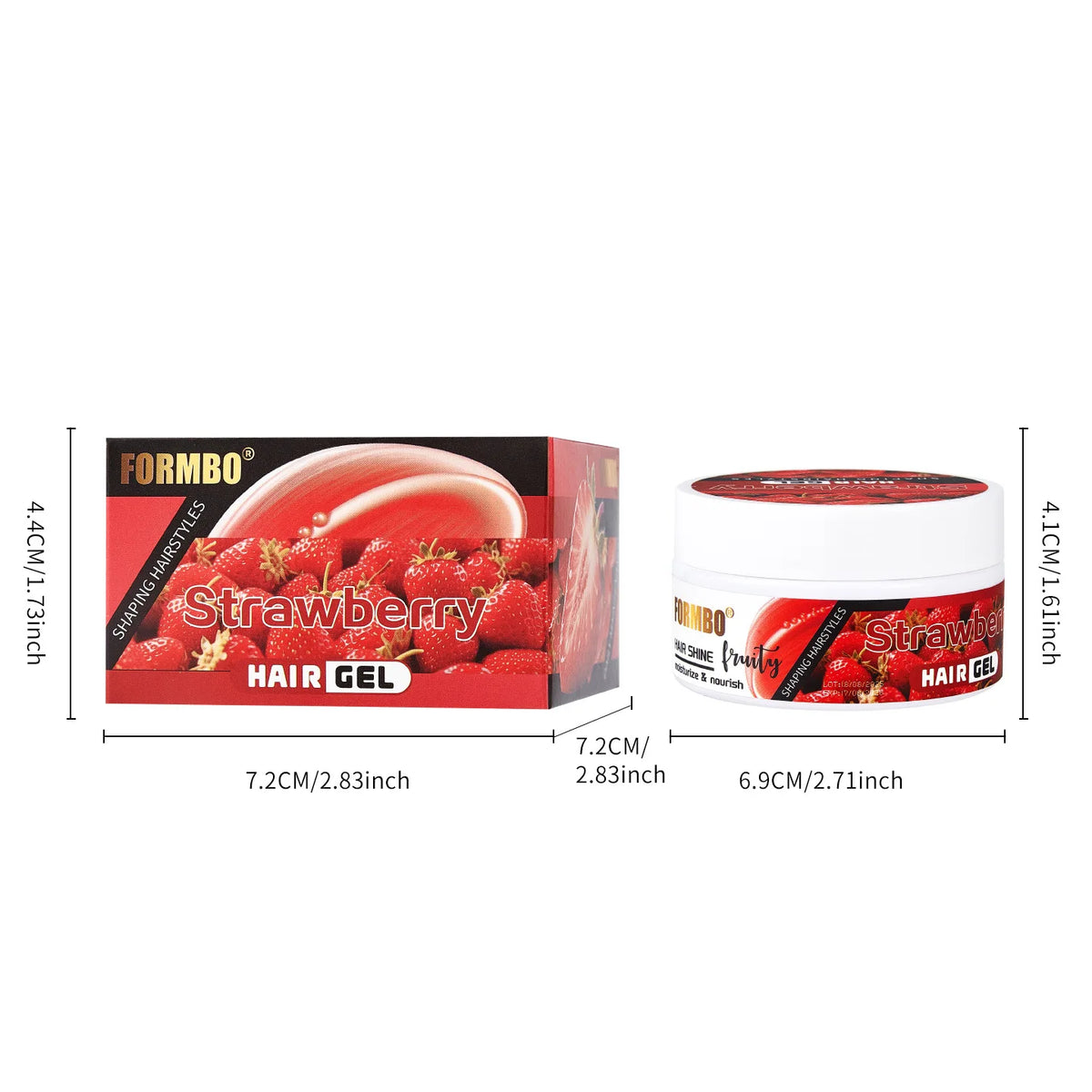 Fruit Gel Styling Cream | Anti-Frizz Curl Definer & Oil Control Hair Styling Gel QXL