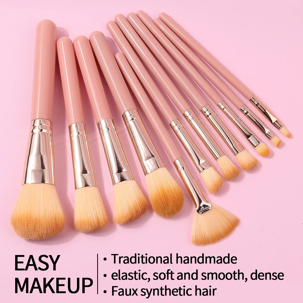 18-Piece Makeup Brush Set with Sponge, Puff & Storage Bag Makeup Brush Set QXL