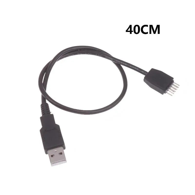 USB-A to 9-Pin Motherboard Header Cable | Internal DIY PC Motherboard Header Cable QXL 40cm