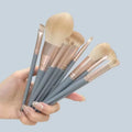 10-Piece Mini Makeup Brush Set | Foundation Blush Eyeshadow Makeup Brush Set QXL 10pcs blue