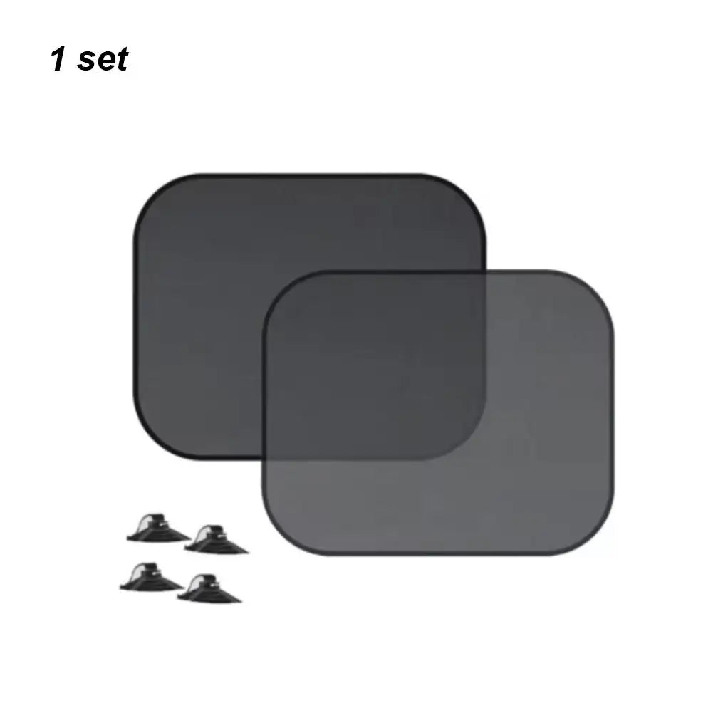 2-Pack Foldable Mesh Car Window Sun Shade with Suction Cups Car Window Sun Shade QXL 2pcs