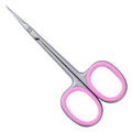 Stainless Steel Cuticle Shears | Fine Tip Curved Blade Scissors Cuticle Shears QXL Pink