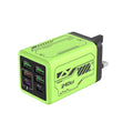 240W 6-Port USB-C PD QC 3.0 Fast Wall Charger EU/US/UK Multi-Port Wall Charger QXL Green UK
