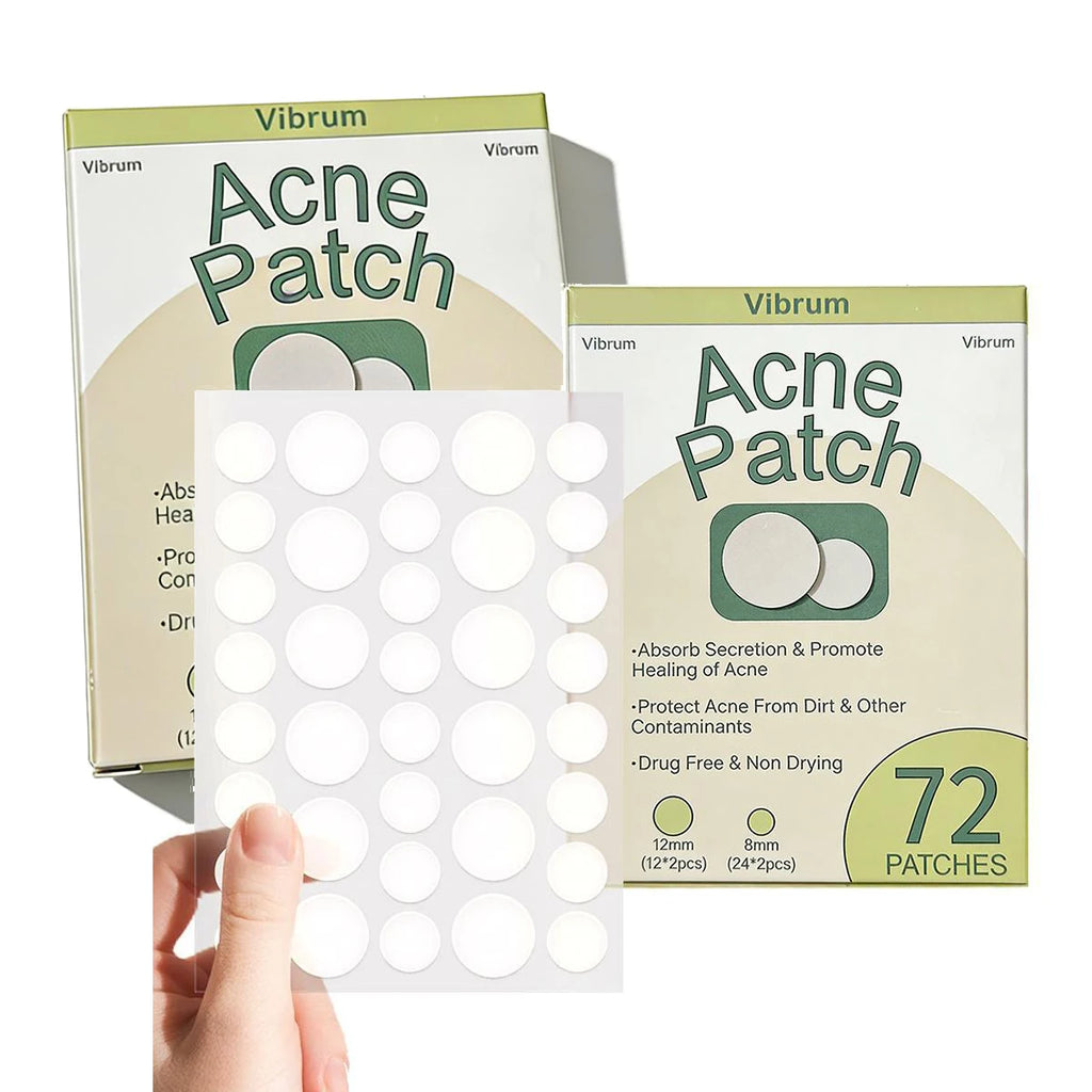 Hydrocolloid Pimple Patches with Tea Tree Oil | 72 or 288 Pack Acne Pimple Patches QXL