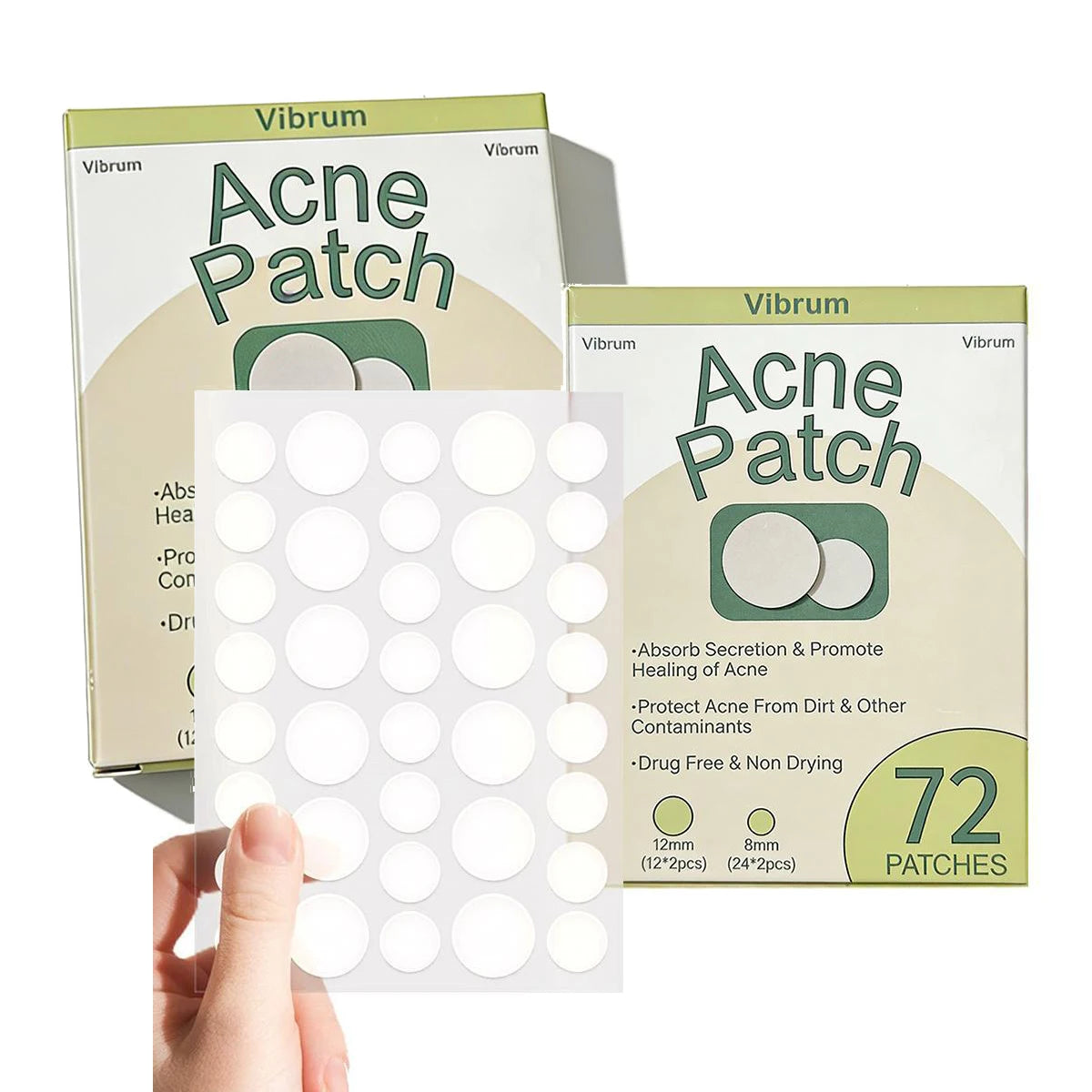Hydrocolloid Pimple Patches with Tea Tree Oil | 72 or 288 Pack Acne Pimple Patches QXL