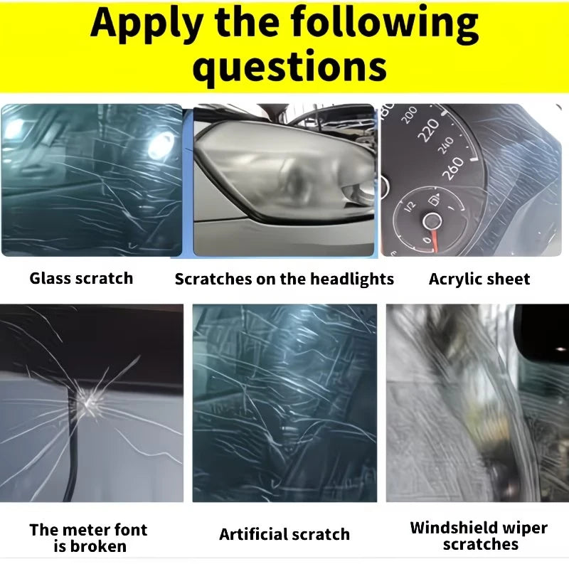 Car Glass Scratch Repair Fluid | Windshield Fix Solution Glass Repair Fluid QXL
