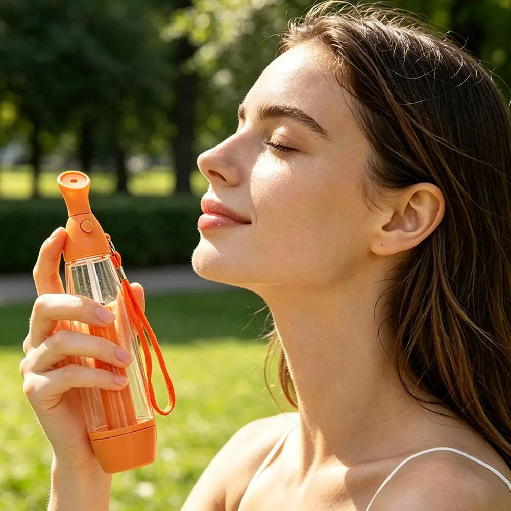 Refillable Compact Face Mist Sprayer | Portable Cooling Mister Face Mist Sprayer QXL