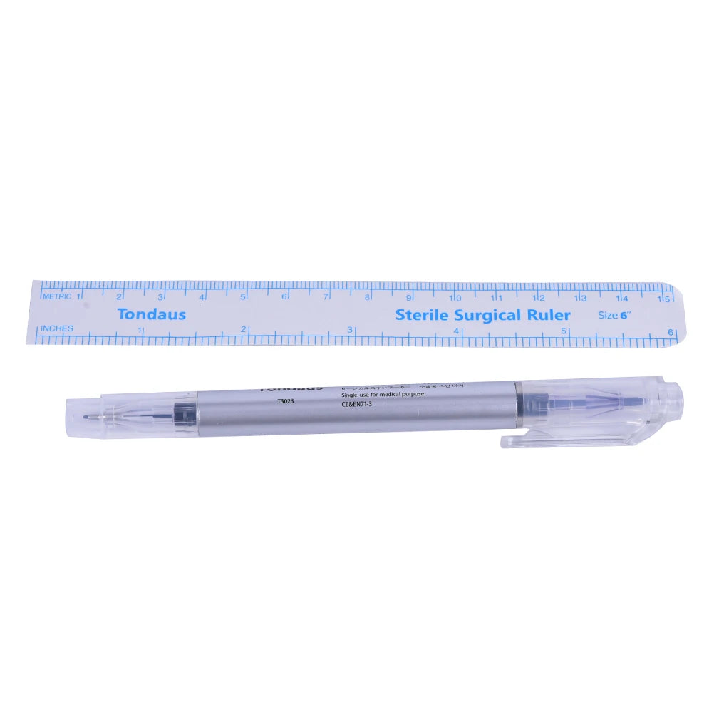 Skin Marker Pen & Ruler | Tattoo Permanent Makeup Tool Skin Marker Pen Set QXL 1PCS