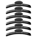 6-Pack Alloy Hairdressing Hair Clips | Salon & Styling Use Hairdressing Hair Clips QXL Black