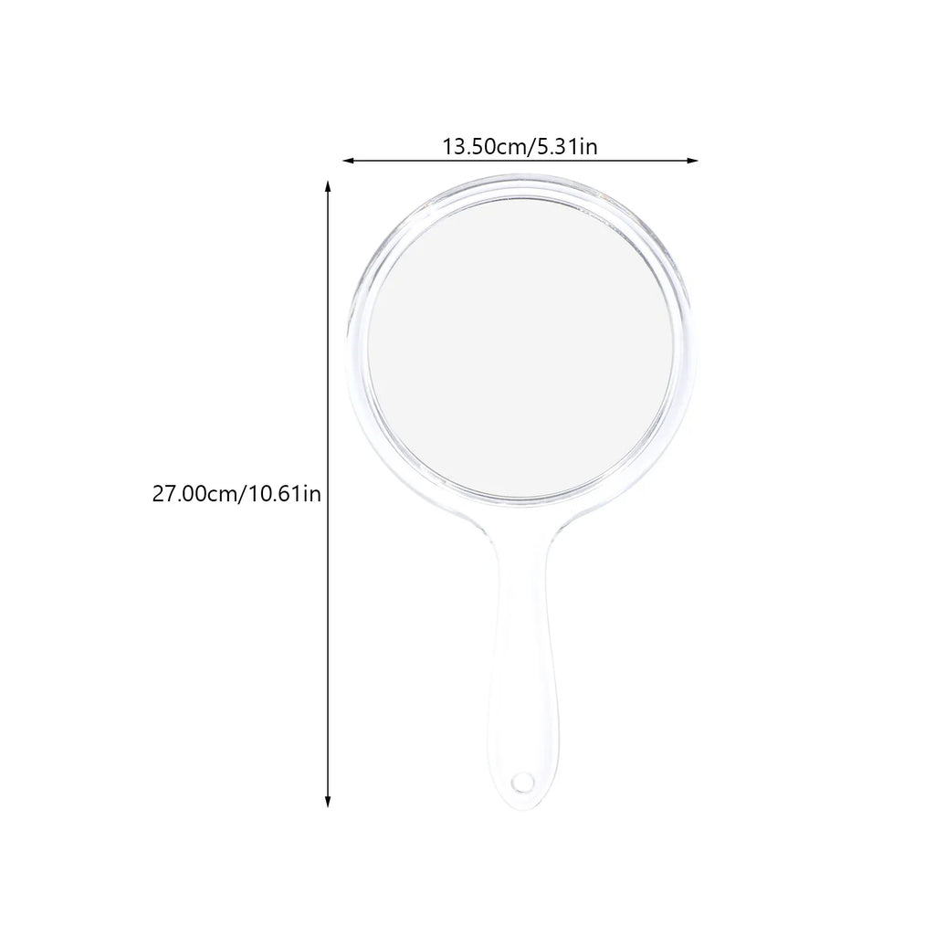 Compact Round Handheld Makeup Mirror | Portable Vanity Handheld Makeup Mirror QXL