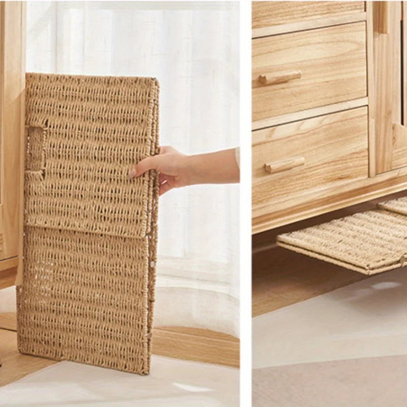 Foldable Wicker Cube Basket | Clothes, Toys & Home Organizer Foldable Storage Basket QXL