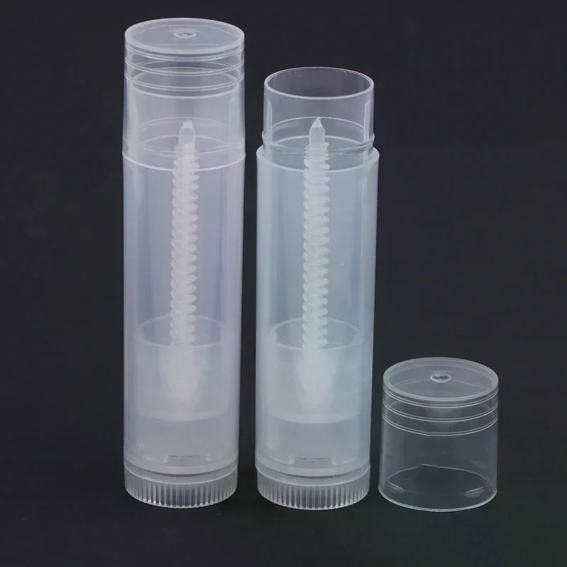 10-Pack 5g Empty Lip Gloss Tubes | Clear Twist-Up Containers Lip Balm Containers QXL