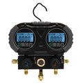 6000KPa Digital Refrigerant Manifold Gauge | HVAC AC Tester Digital Manifold Gauge QXL black