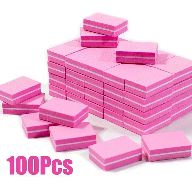 50/100-Pack Mini Nail Buffer Blocks | Manicure & Pedicure Files Nail Buffer Blocks QXL