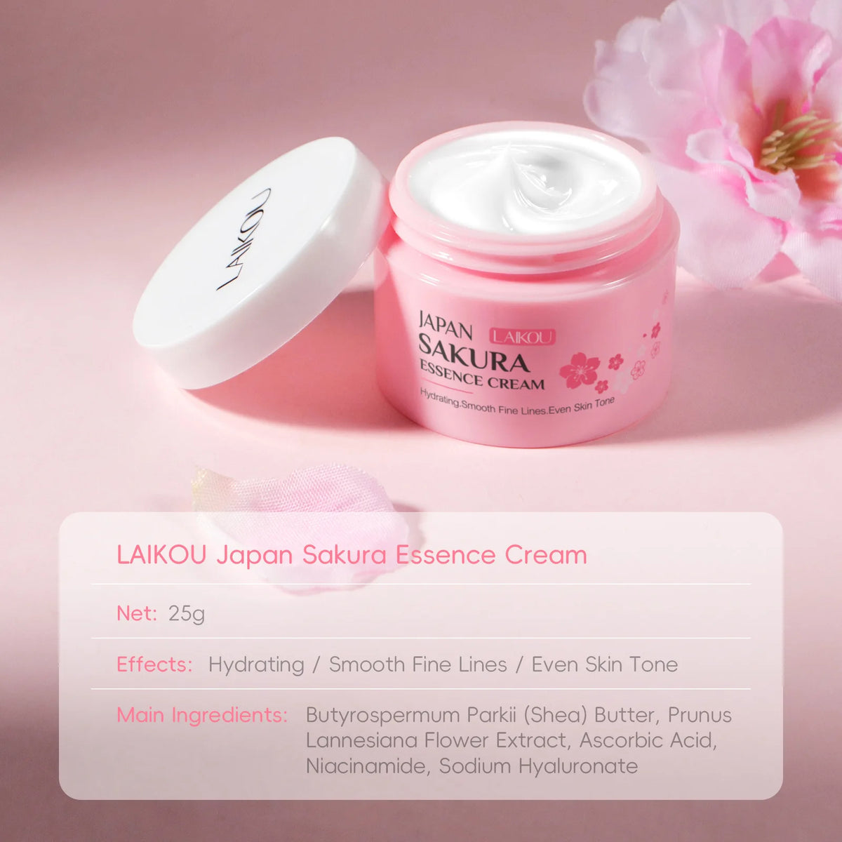 Laikou Sakura Face Cream | Moisturizing & Brightening Day Cream Moisturizing Face Cream QXL
