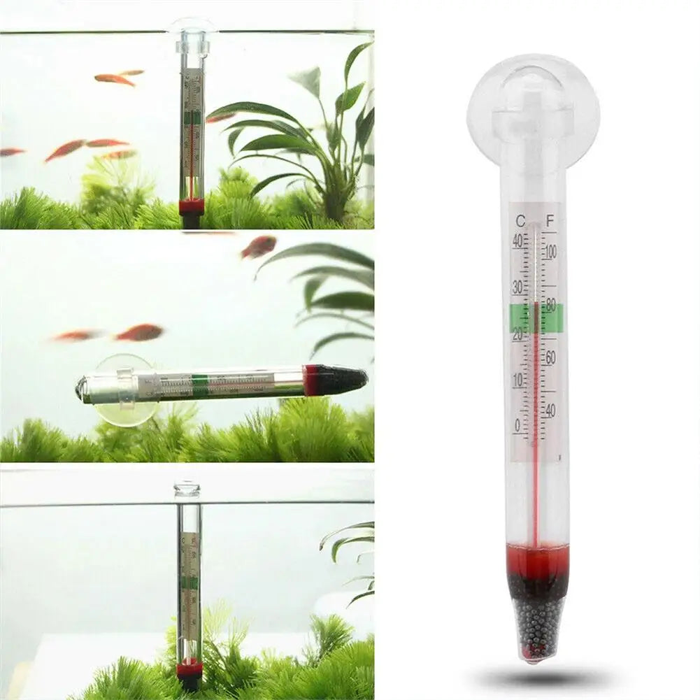 Glass Fish Tank Thermometer | Waterproof Clear Reading 1/5/10 Pack Aquarium Thermometer QXL